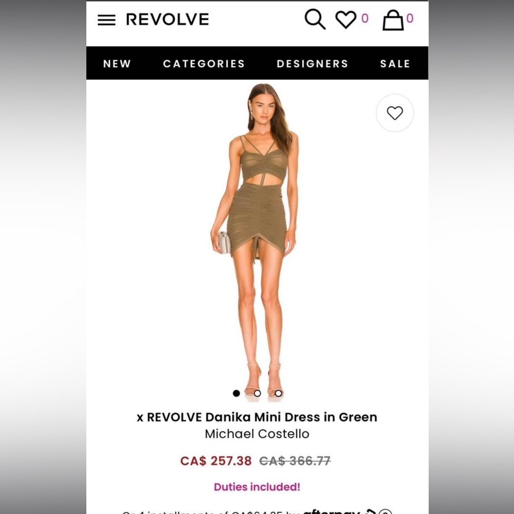 Michael Costello (from Revolve) Danika Mini Dress